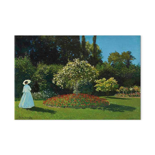 Leinwandbild - Claude Monet – Woman in the Garden