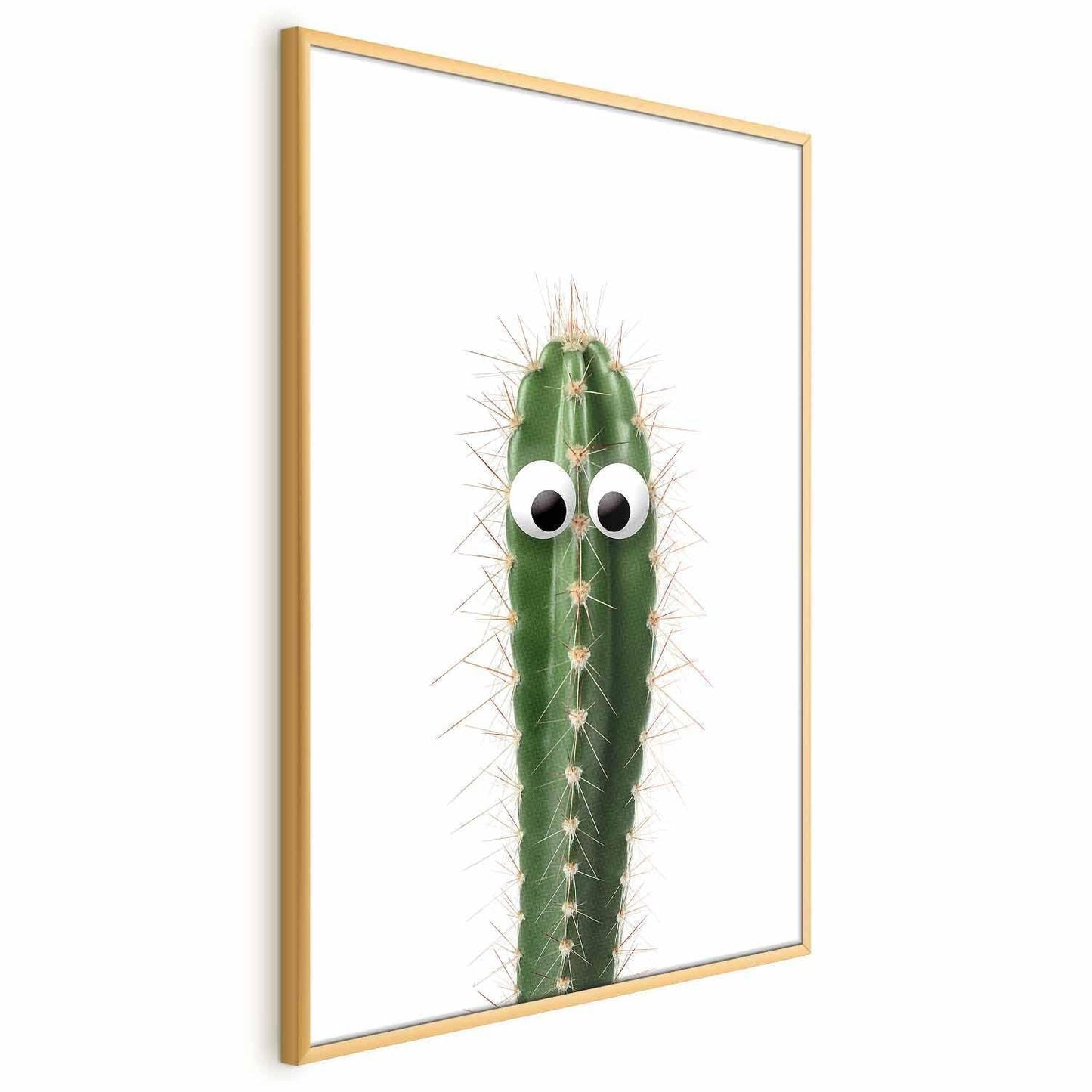 Poster Lebender Kaktus – Humorvolles Pflanzenmotiv