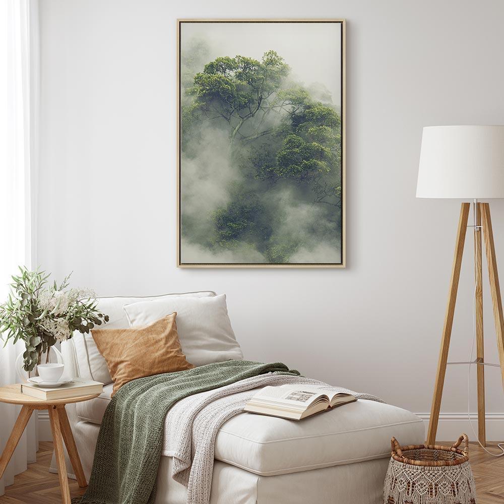 Leinwandbild - Foggy Amazon (1 Part) Vertical