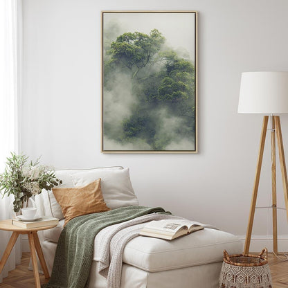 Leinwandbild - Foggy Amazon (1 Part) Vertical