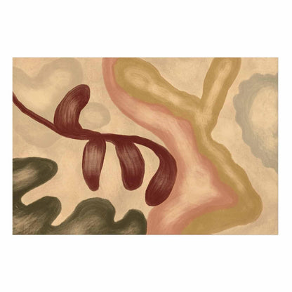 Poster - Colorful Shapes - worn figures in lime wash technique