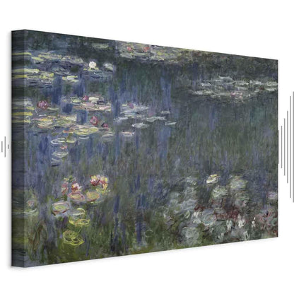 Leinwandbild - Claude Monet – Waterlilies: Green Reflections