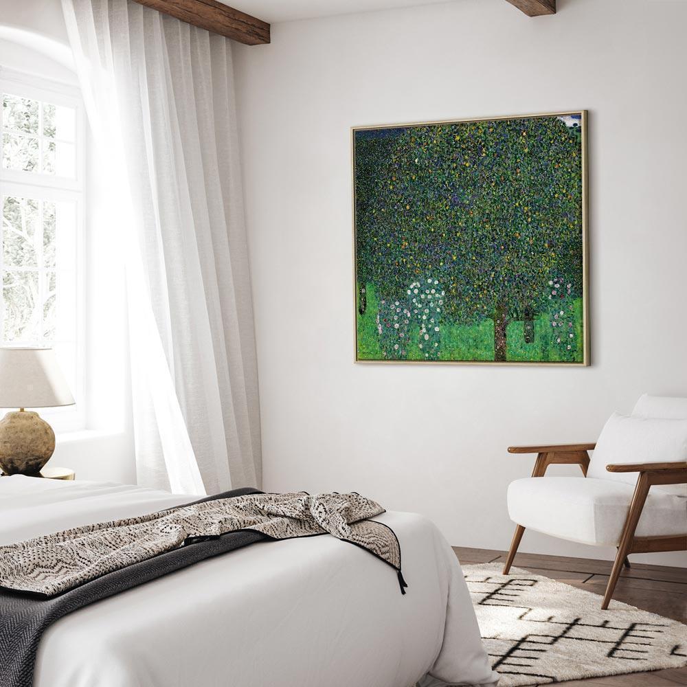 Leinwandbild - Gustav Klimt – Roses Among the Trees