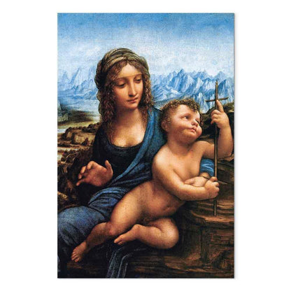 Leinwandbild - Leonardo da Vinci – Madonna With a Distaff