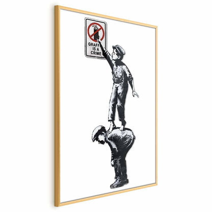 Poster - Graffiti is a Crime Artgeist