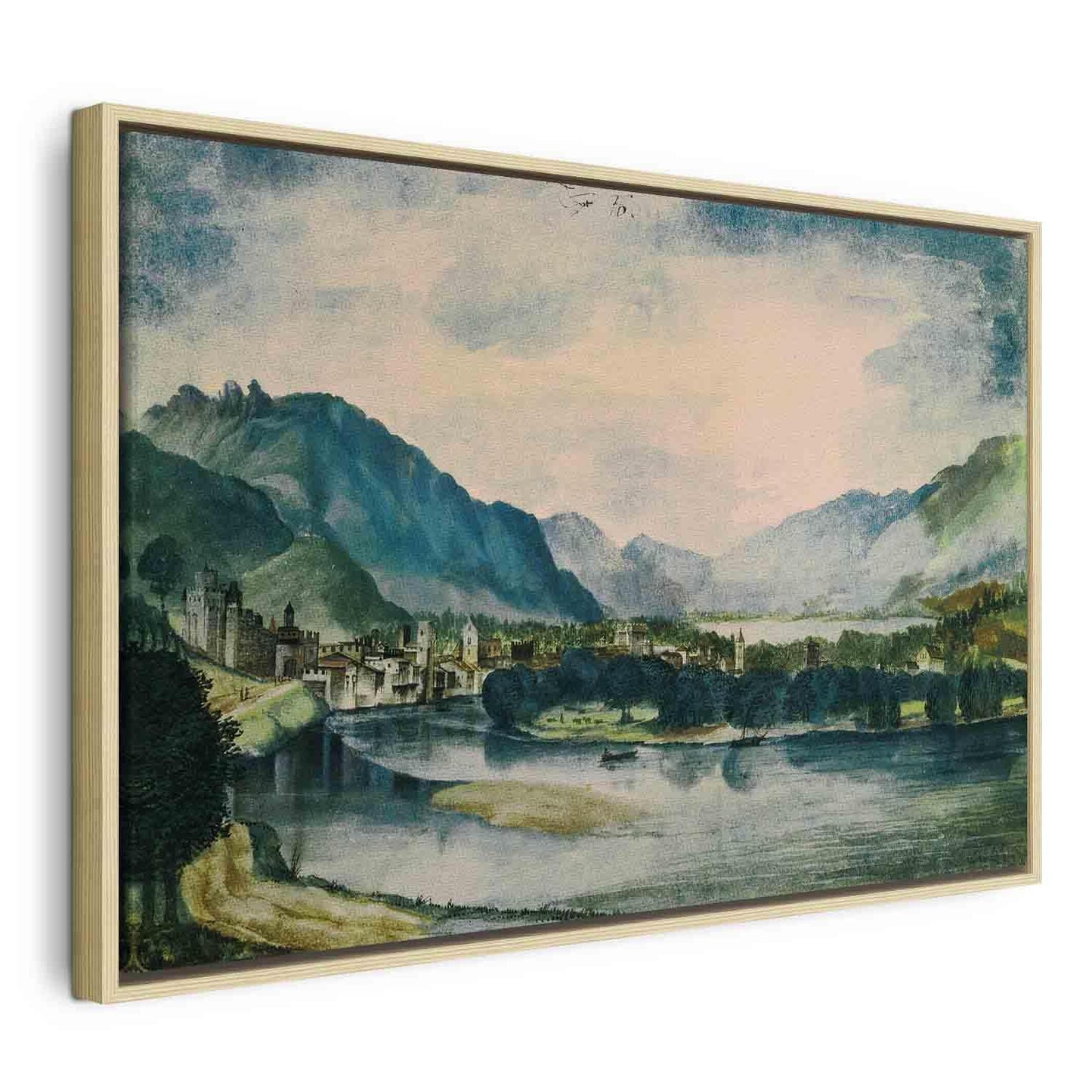 Leinwandbild - Albrecht Dürer – View of Trento from the North