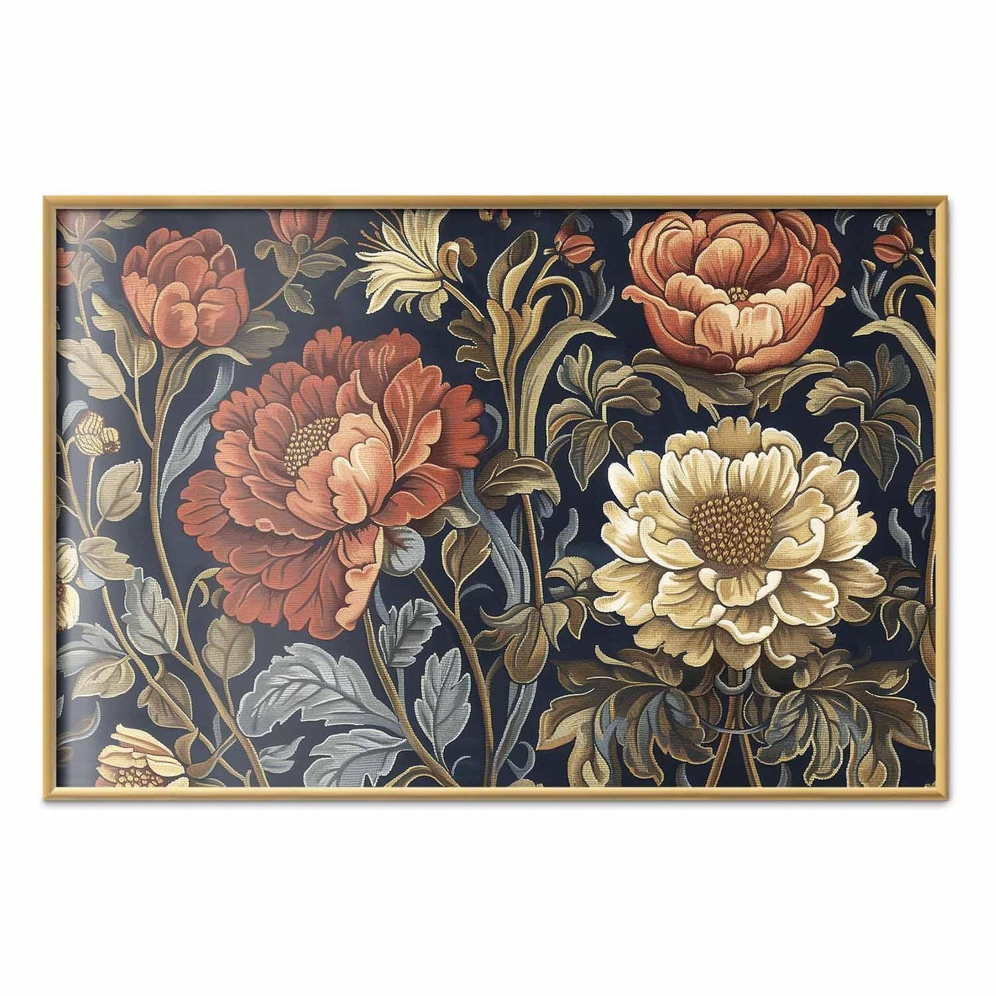 Poster - Tapestry Large Retro Flowers