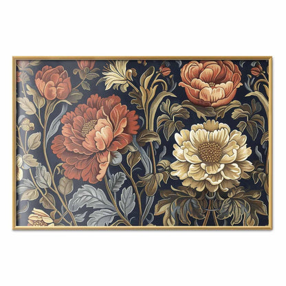 Poster - Tapestry Large Retro Flowers