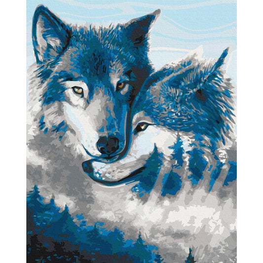 Malen nach Zahlen - Wolves in Love