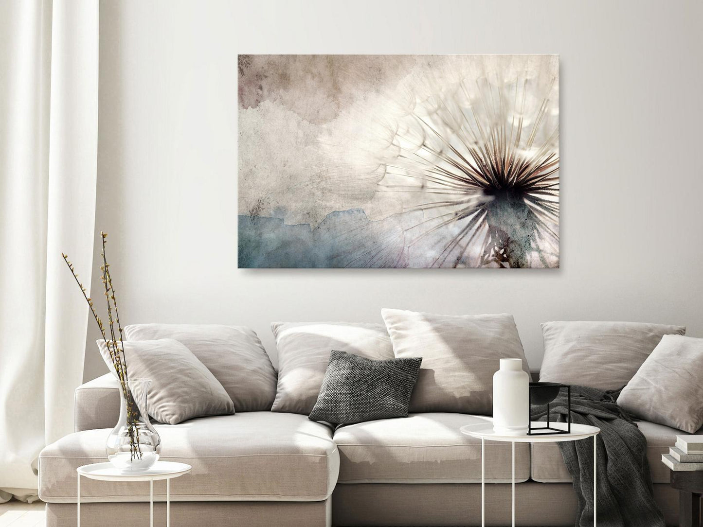 Leinwandbild - Dandelions in the Clouds (1 Part) Wide Artgeist