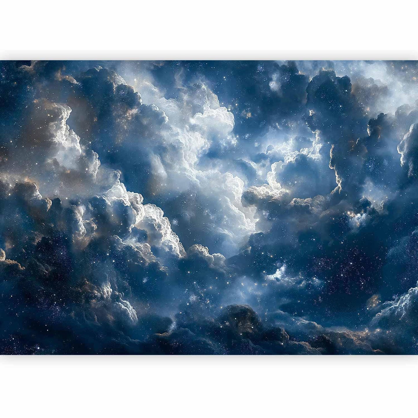 Fototapete - Astronomical Wonders: Clouds and Stars in Harmonious Combination