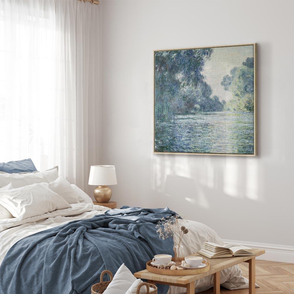 Leinwandbild - Claude Monet – A Stretch of the Seine near Giverny