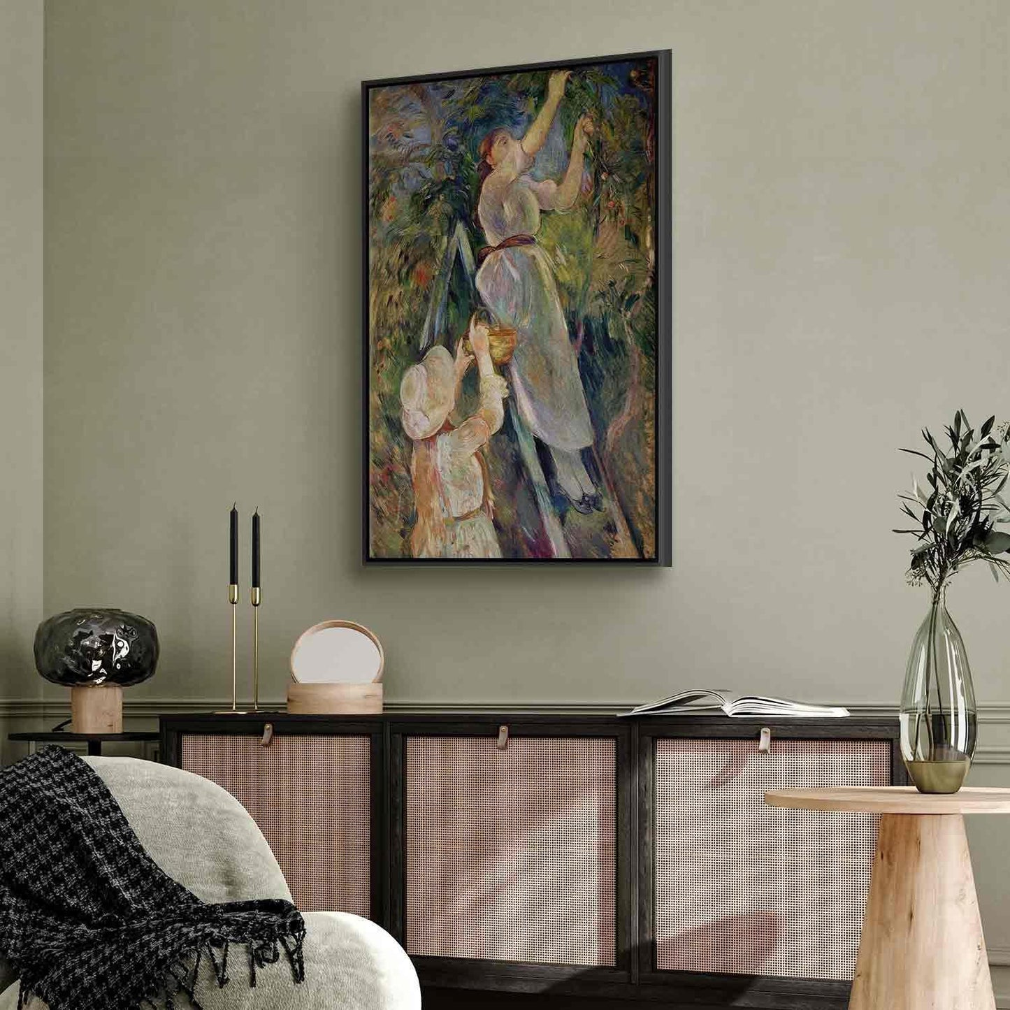 Leinwandbild - Berthe Morisot – The Cherry Picker