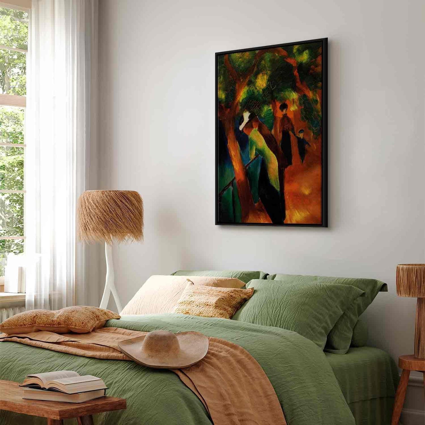 Leinwandbild - August Macke – Sunny Path