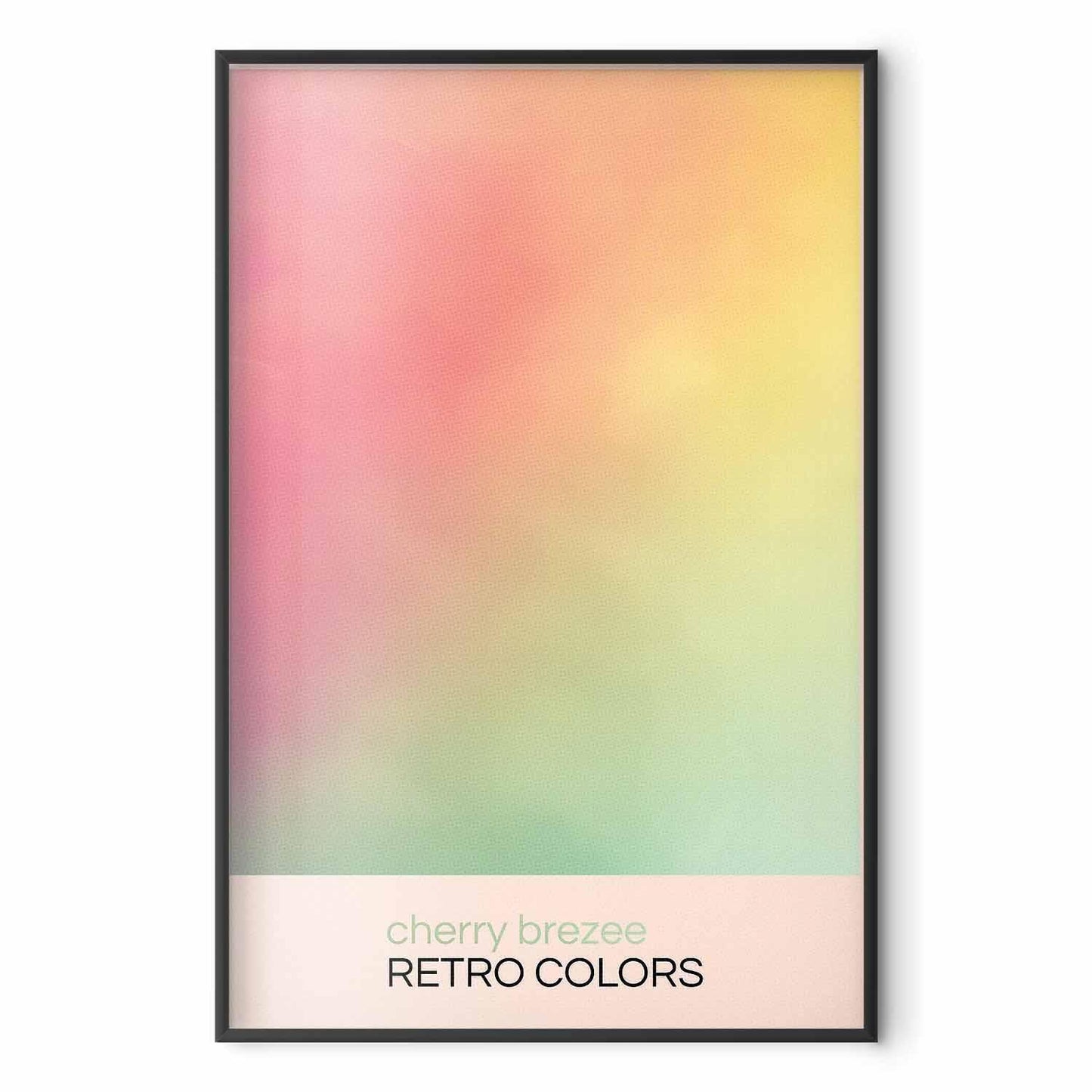 Poster - Cherry Breeze - Pastel Gradient in Soft, Retro Colors