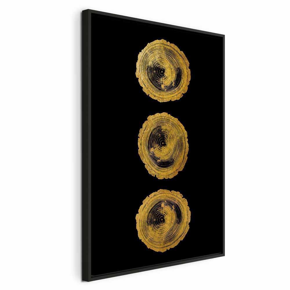 Leinwandbild - Golden Knots (1 Part) Vertical