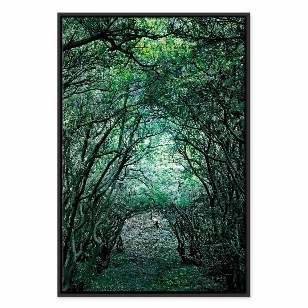 Leinwandbild - Green Pergola (1 Part) Vertical