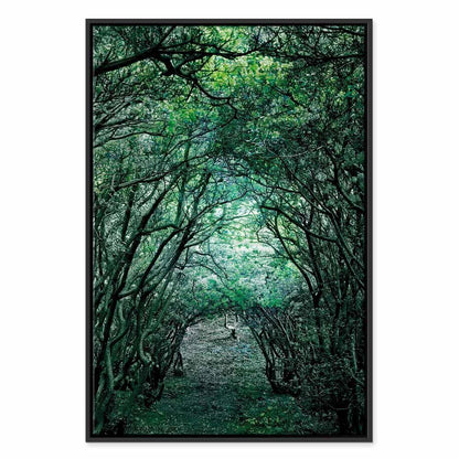 Leinwandbild - Green Pergola (1 Part) Vertical