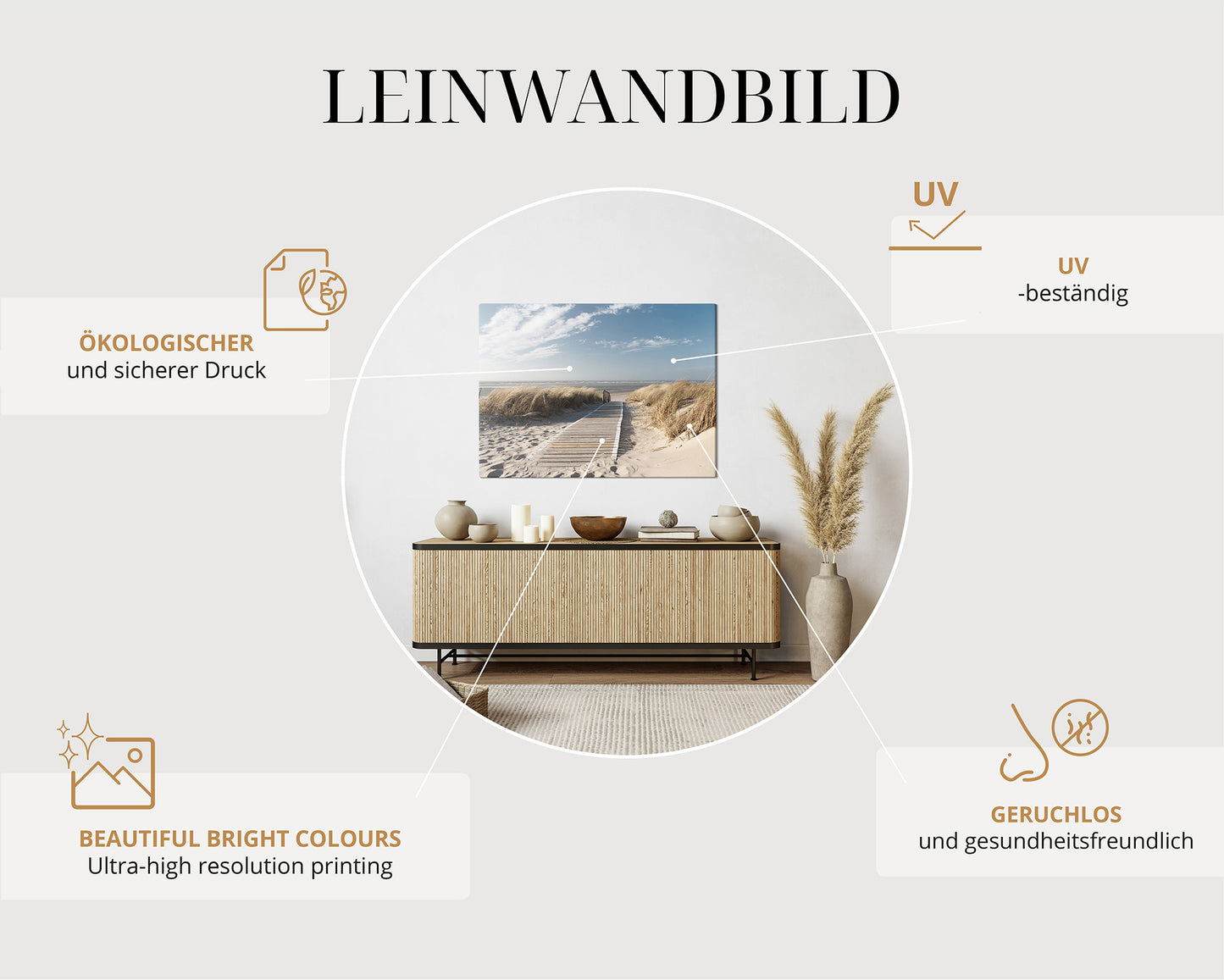 Leinwandbild Eiffelturm Paris – Romantische Stadtansicht mit Wahrzeichen