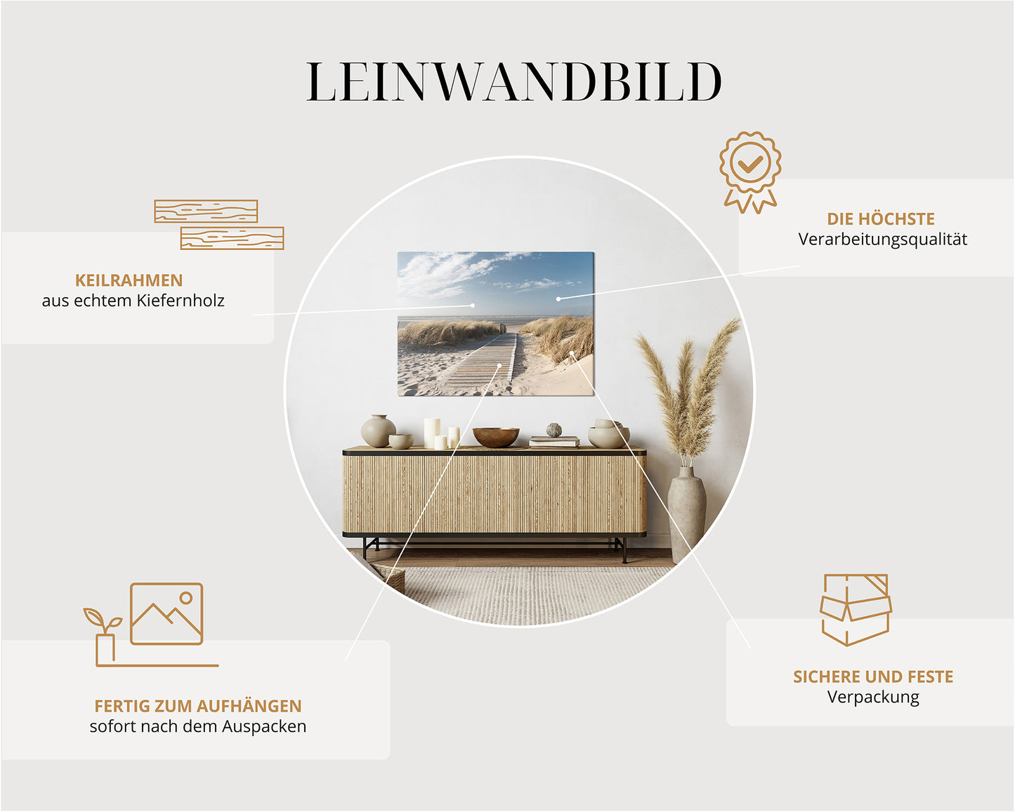 Leinwandbild Eiffelturm Paris – Romantische Stadtansicht mit Wahrzeichen