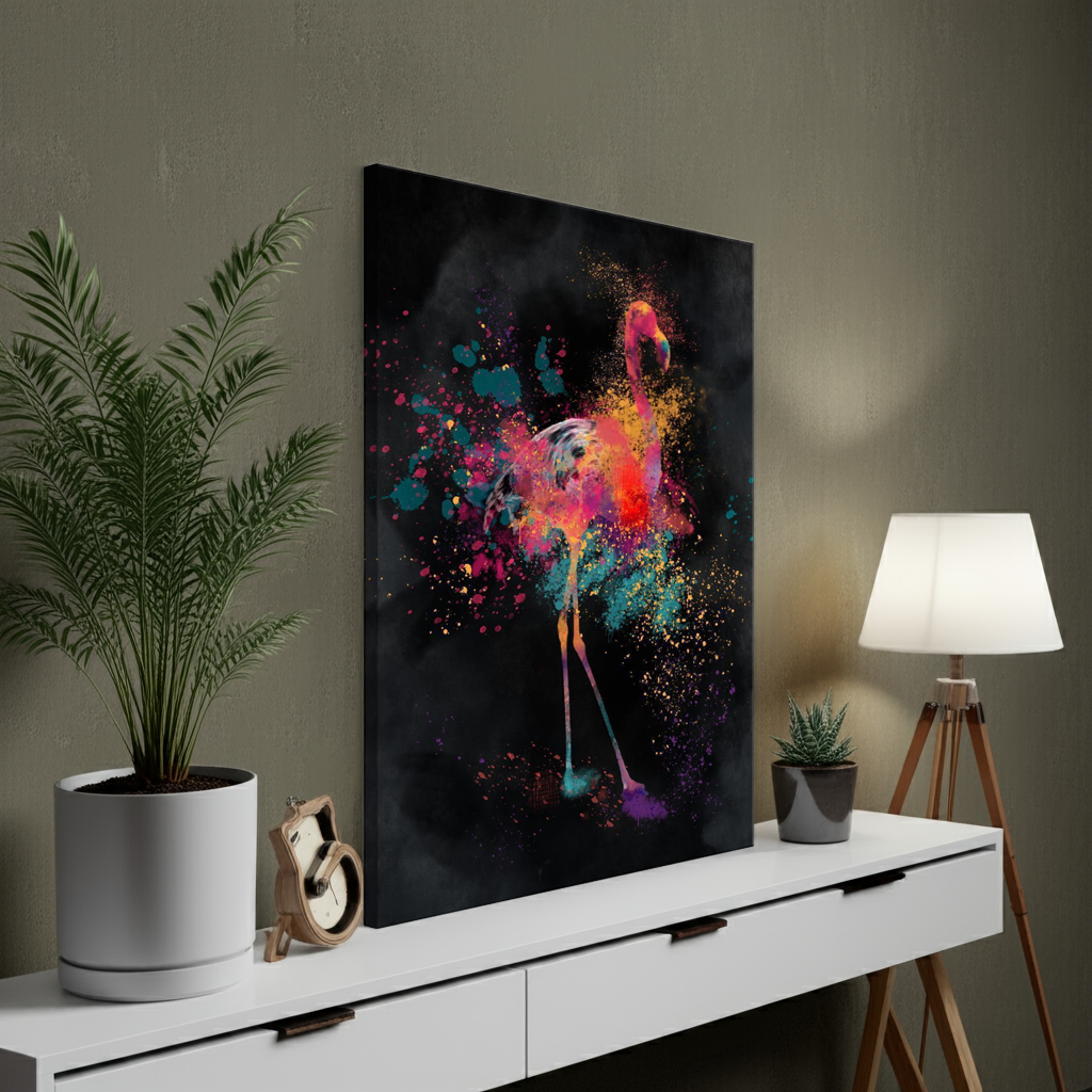 Flamingo-Bild für stilvolle und moderne Raumgestaltung

