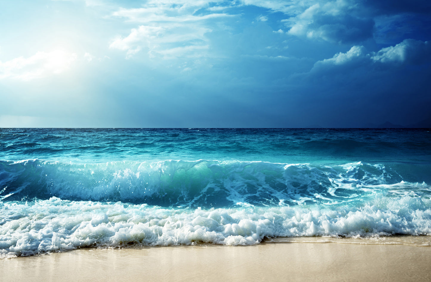 Fototapete Strand Meer Wellen – Maritime Urlaubsstimmung